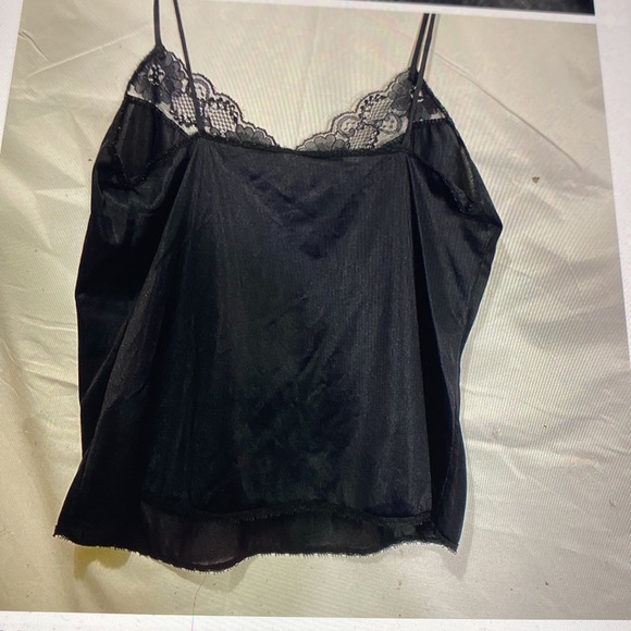 Y2K black cami Small semi sheer lace - Picture 5 of 5
